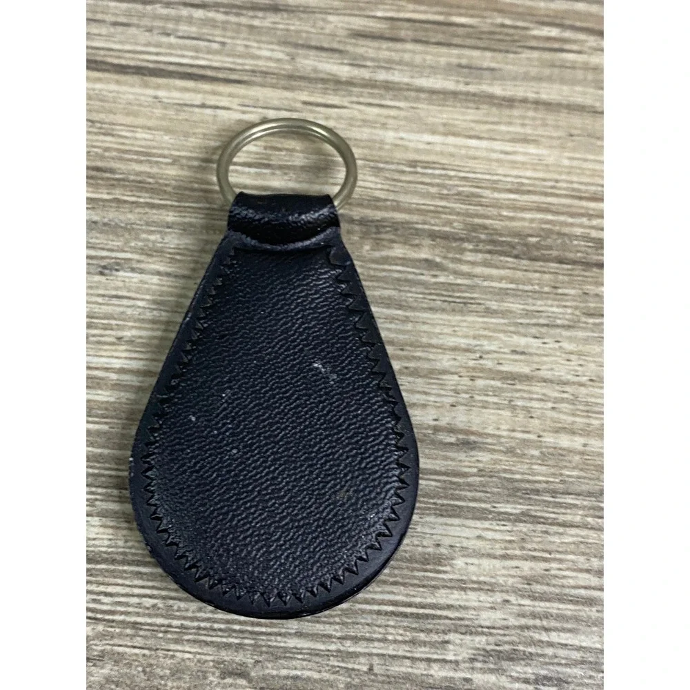 Vintage Chevrolet‎ PSA Reach Out and Go Black Leather Keychain Made in England